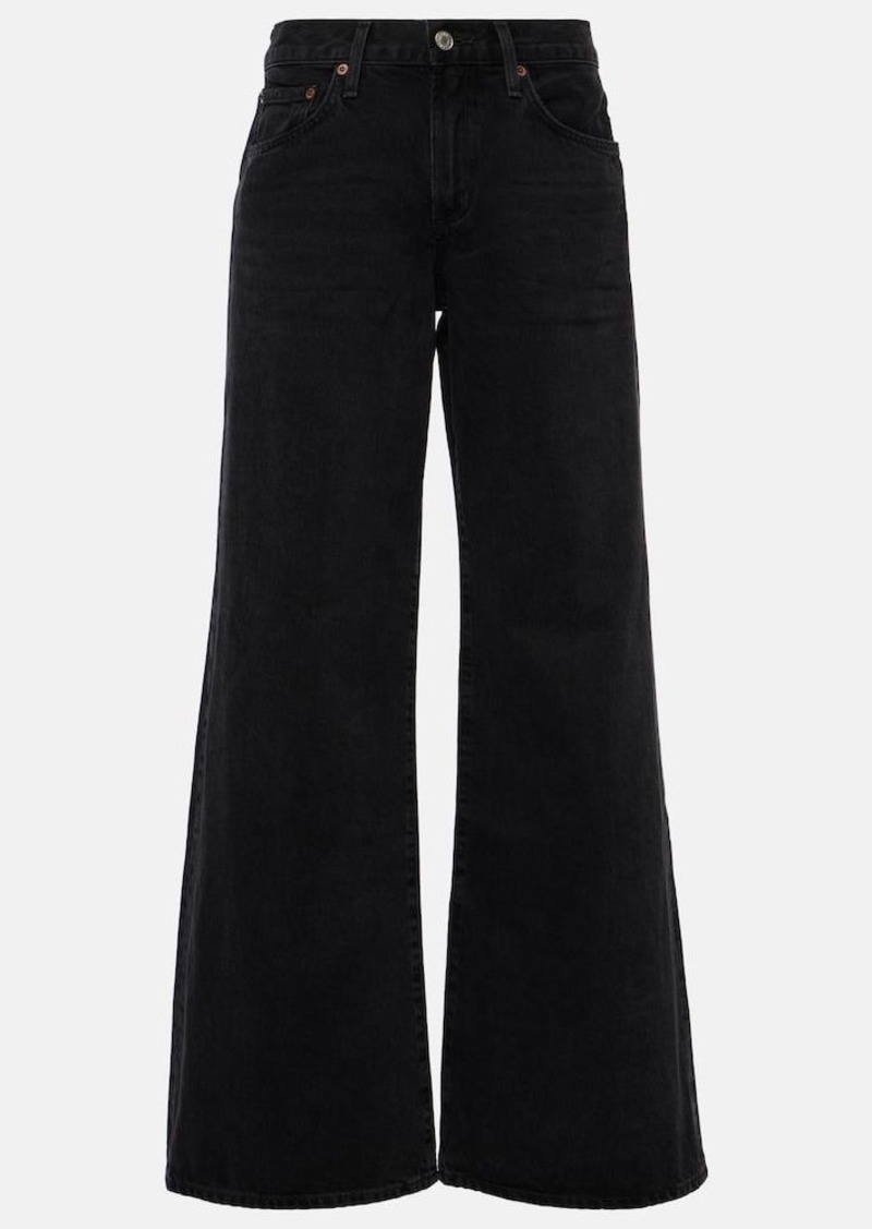 Agolde Clara low-rise wide-leg jeans