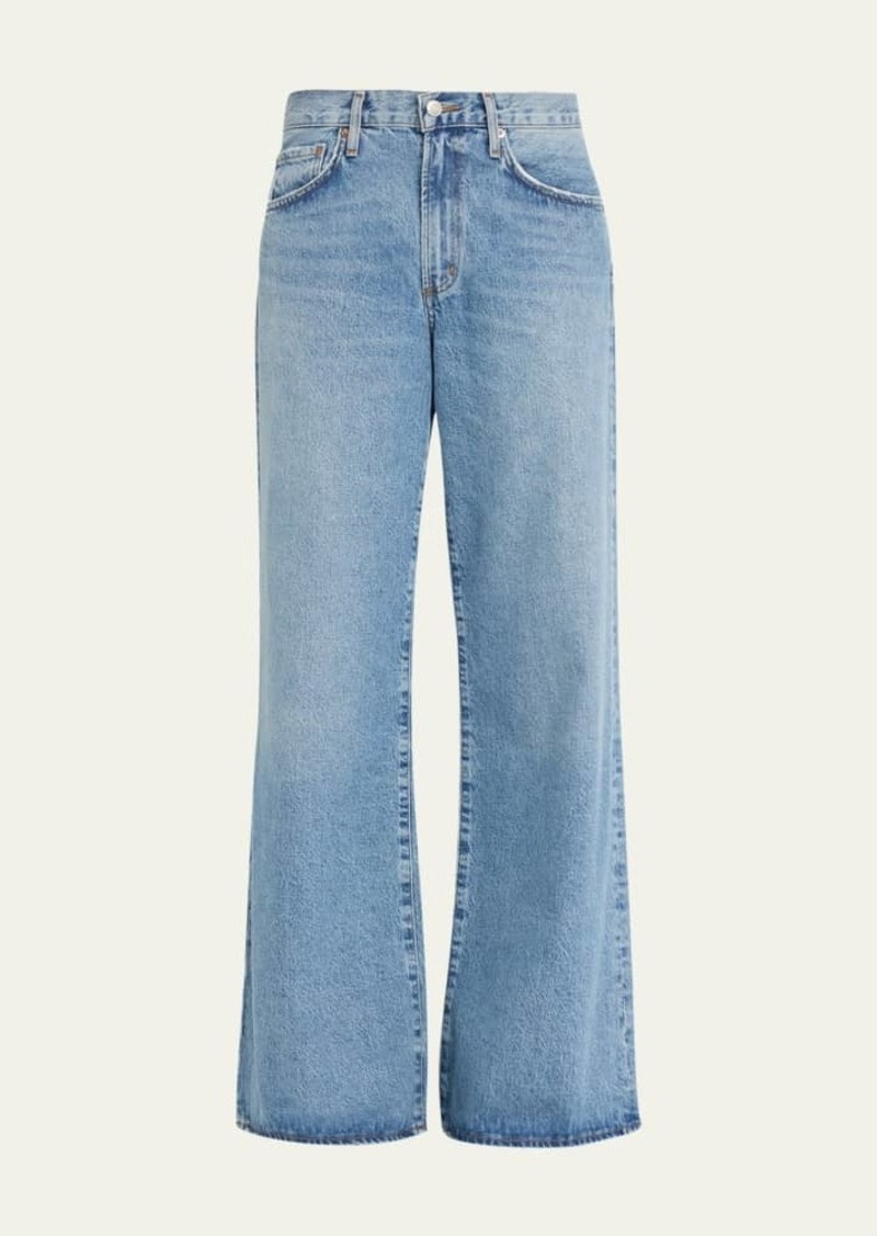 AGOLDE Clara Low-Rise Wide-Leg Jeans