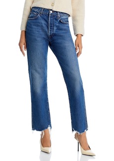 Agolde 90s Pinch Waist High Rise Straight Jeans in Swindle