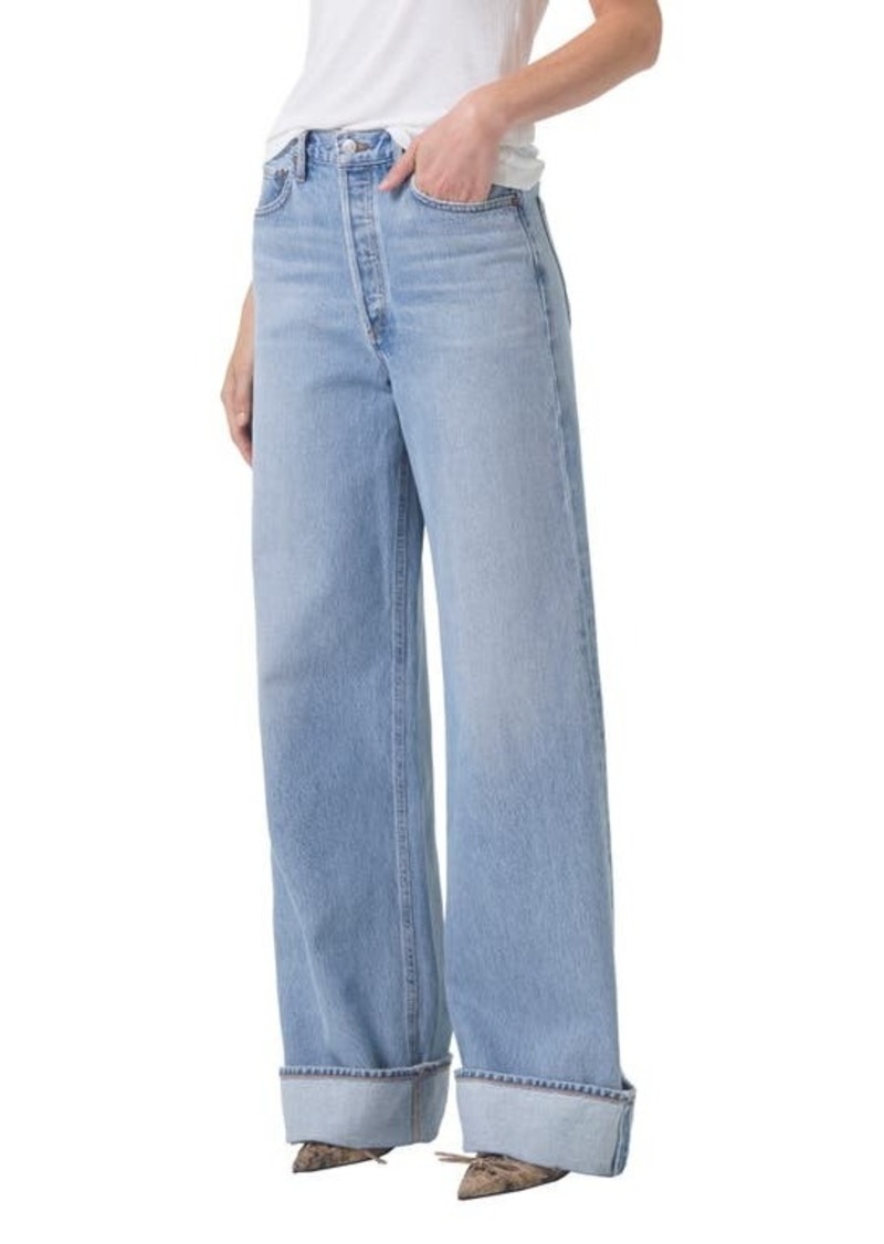 AGOLDE Dame High Waist Wide Leg Organic Cotton Jeans