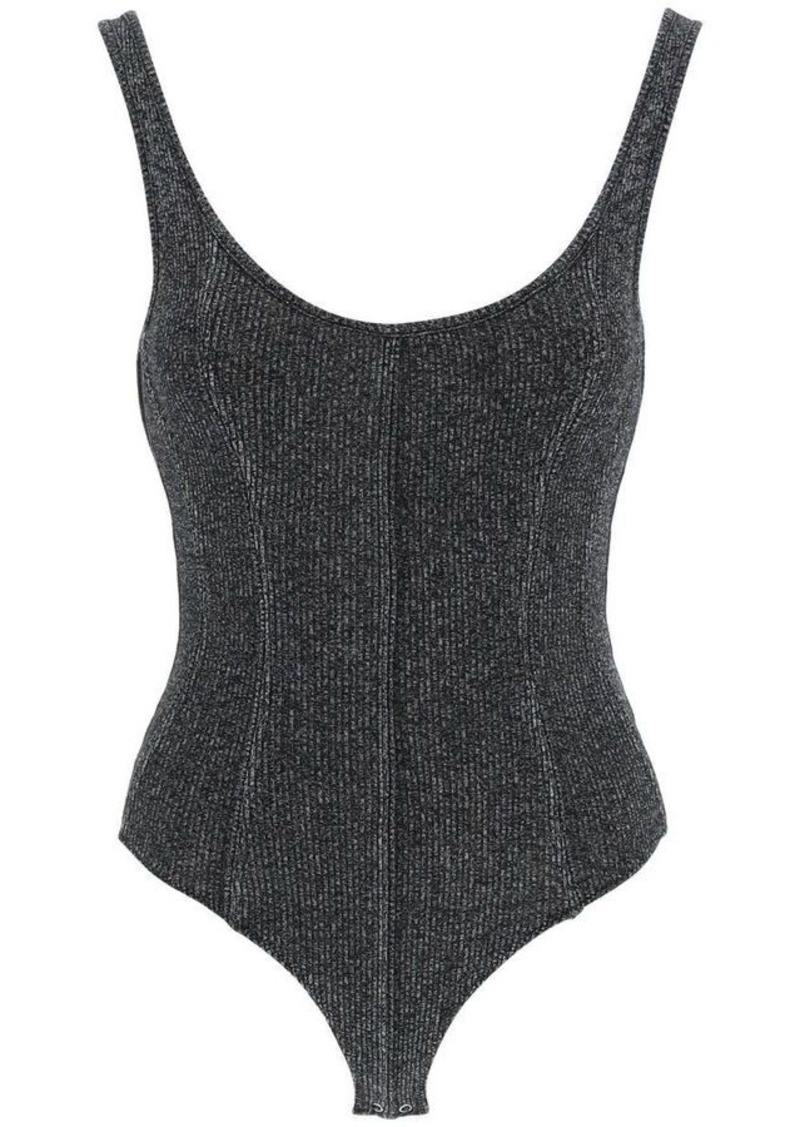 Agolde 'elna' rib knit tank bodysuit