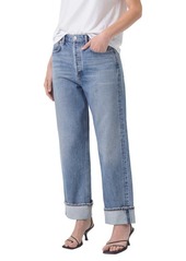 AGOLDE Fran High Waist Wide Straight Leg Jeans