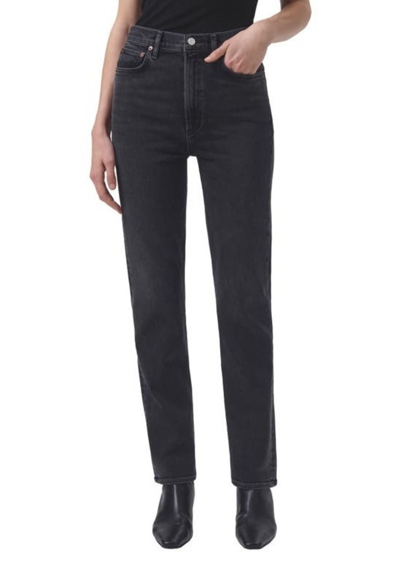 AGOLDE High Waist Stovepipe Jeans