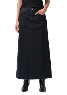 AGOLDE Hilla Organic Cotton Denim Maxi Skirt