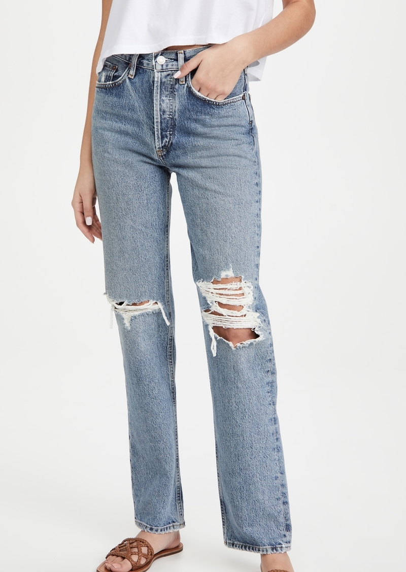AGOLDE Lana Mid Rise Vintage Straight Jeans