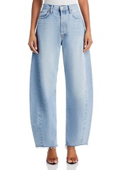 Agolde Luna High Rise Pieced Bowed Leg Jeans in Void