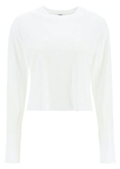 Agolde 'mason' long sleeve cropped t-shirt