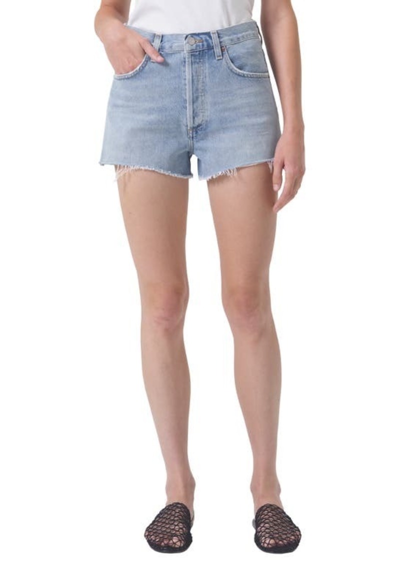 AGOLDE Mila High Waist Cutoff Denim Shorts
