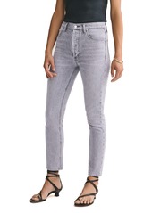 AGOLDE Nico High Waist Ankle Slim Fit Jeans (Foretold)
