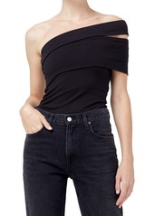 AGOLDE One-Shoulder Sliced Bodysuit