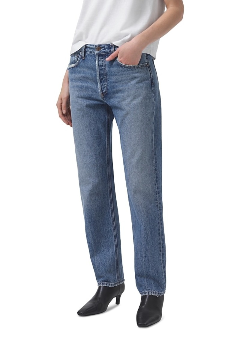 Agolde Parker High Rise Straight Jeans in Invention