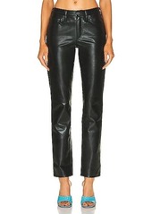 AGOLDE Recycled Leather Lyle Low Rise Slim