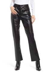 AGOLDE Relaxed Fit Bootcut Recycled Leather Pants