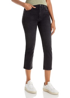 Agolde Riley High Rise Cropped Straight Jeans in Panoramic