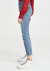 AGOLDE Riley High Rise Straight Crop Jeans