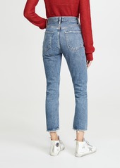 AGOLDE Riley High Rise Straight Crop Jeans