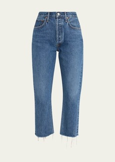 AGOLDE Riley High-Rise Straight Cropped Jeans