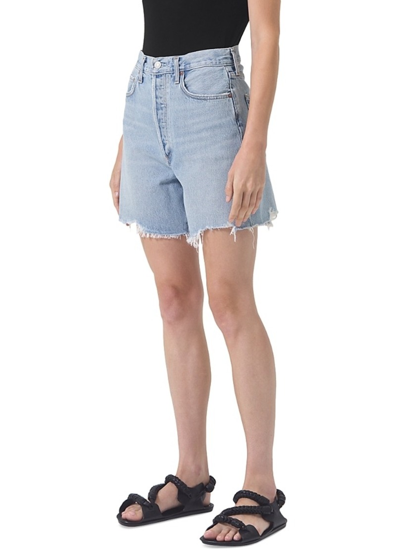 Agolde Stella High Rise Baggy Denim Shorts in Agreement