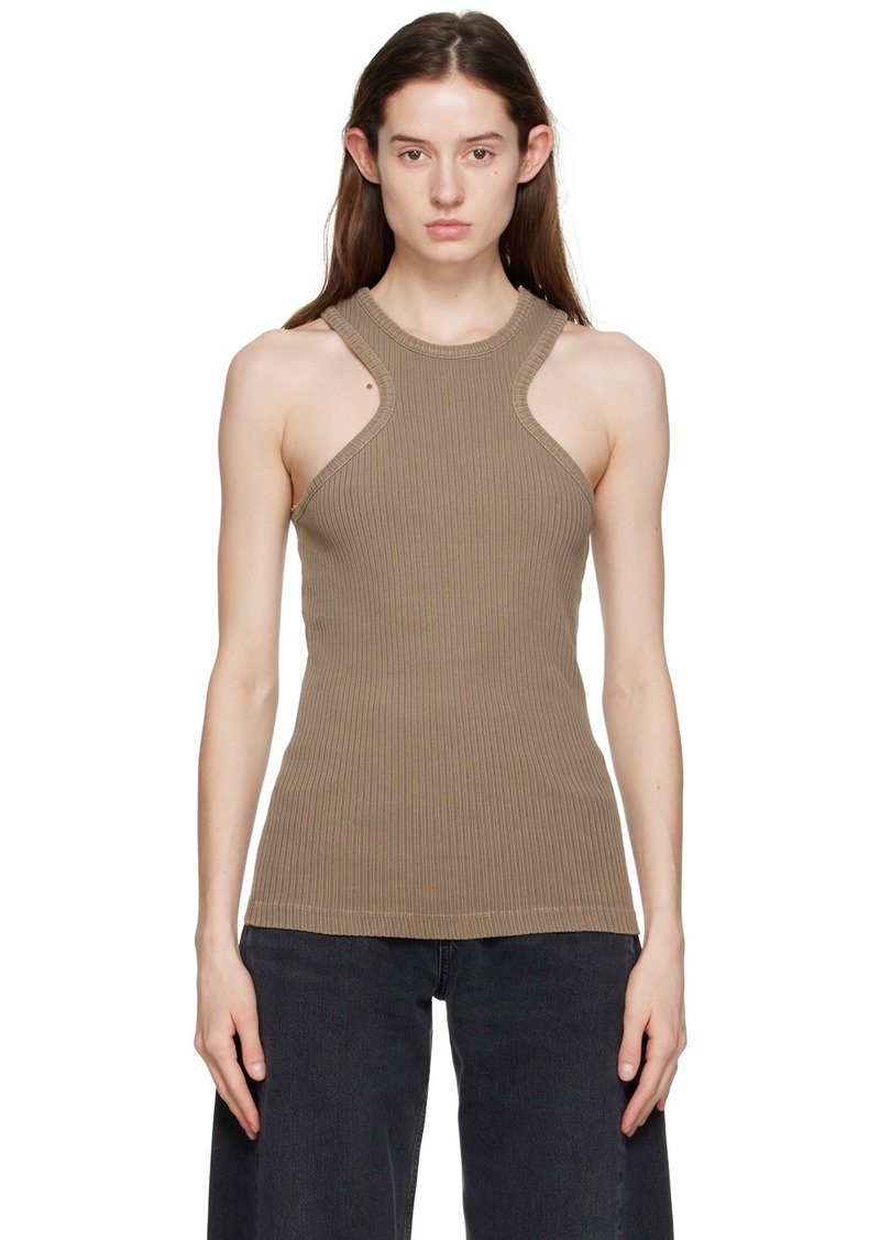 AGOLDE Taupe Bea Tank Top