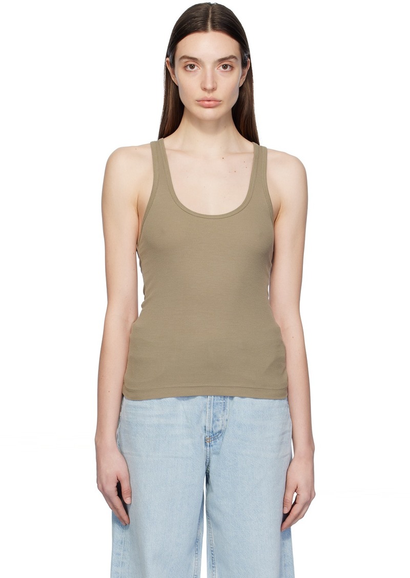 AGOLDE Taupe Bianca Tank Top