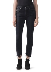 AGOLDE Toni Mid-Rise Slim Straight Jeans in Feral