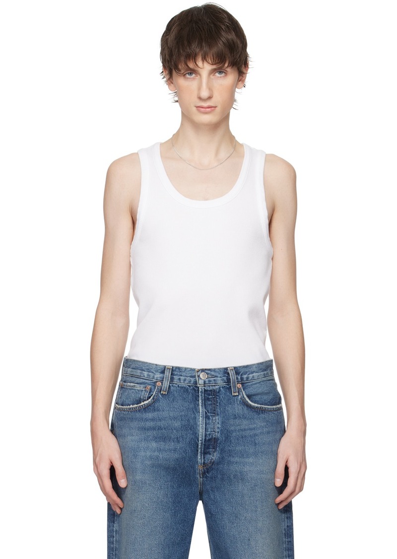 AGOLDE White Morris Tank Top