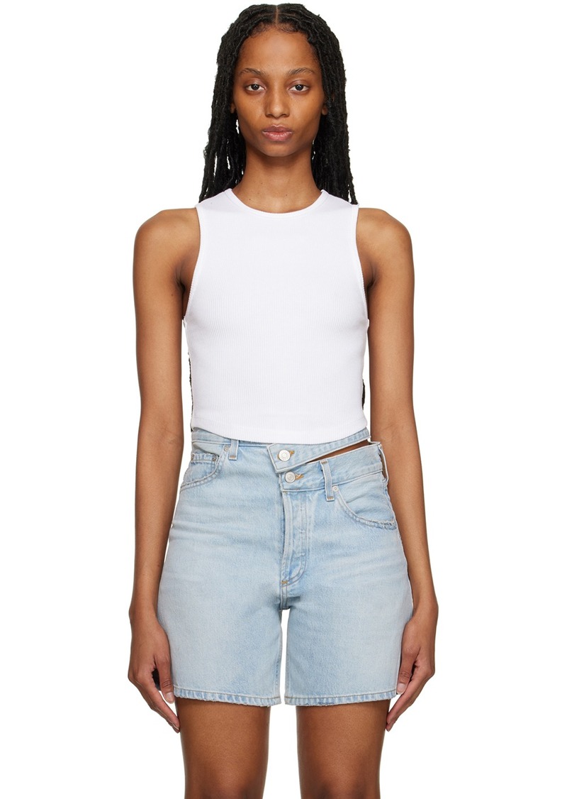 AGOLDE White Nova Tank Top