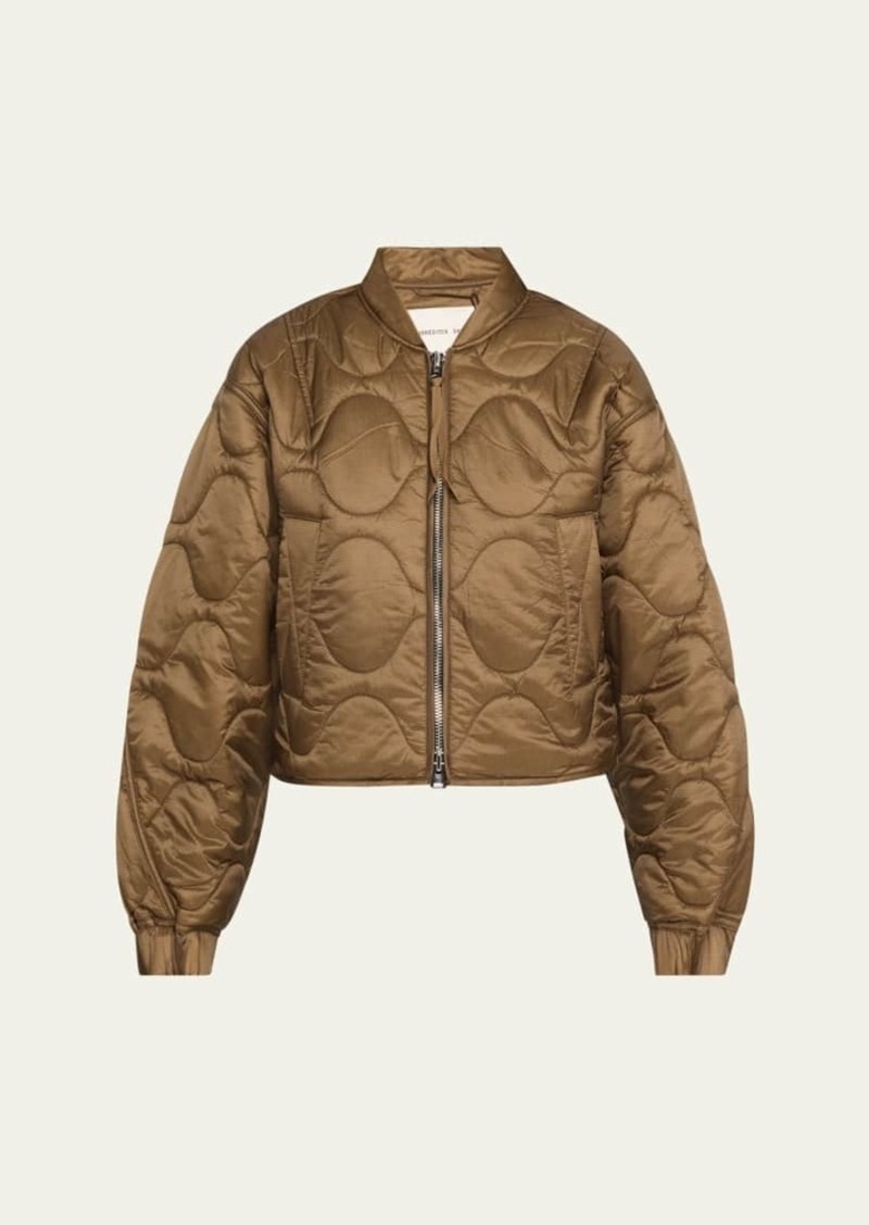 AGOLDE x Shoreditch Ski Club Iona Quilted Bomber Jacket