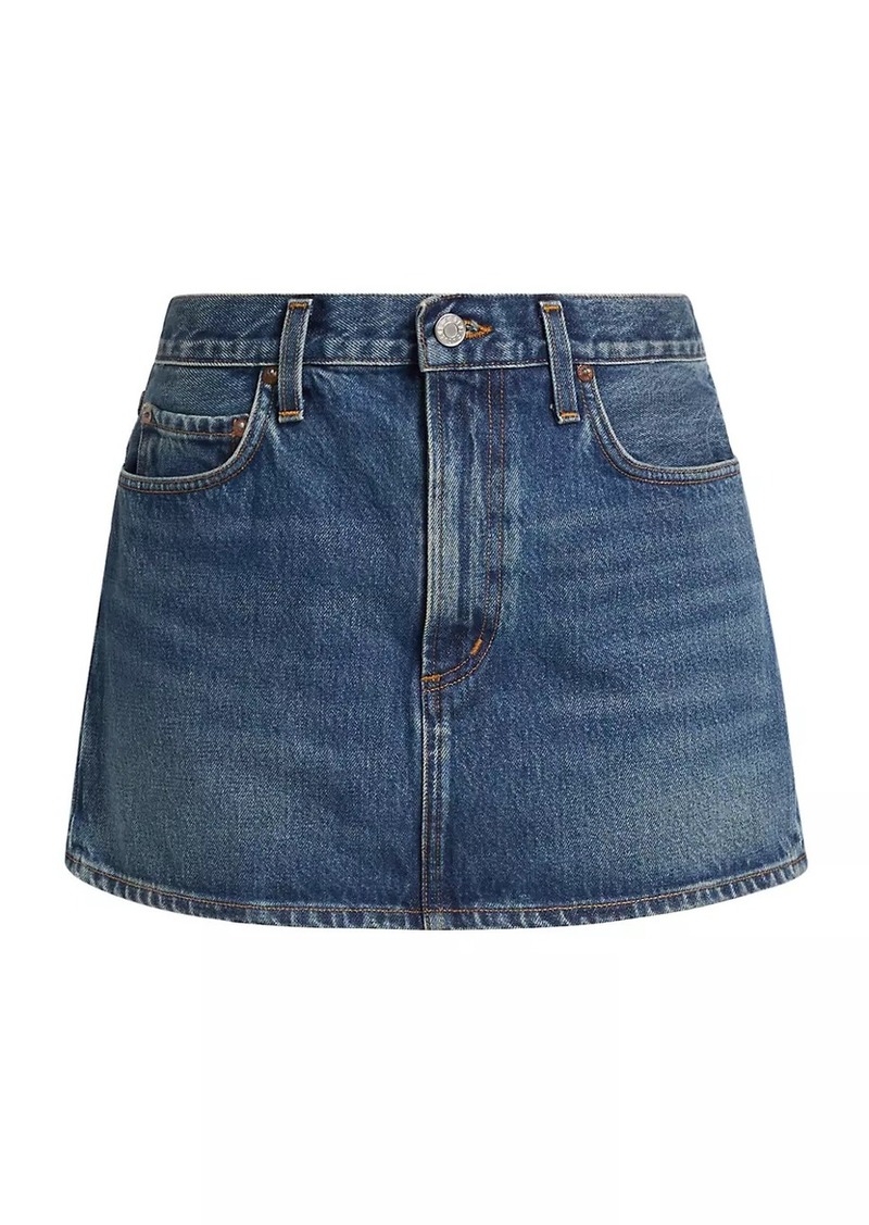 Agolde Alek Denim Miniskirt