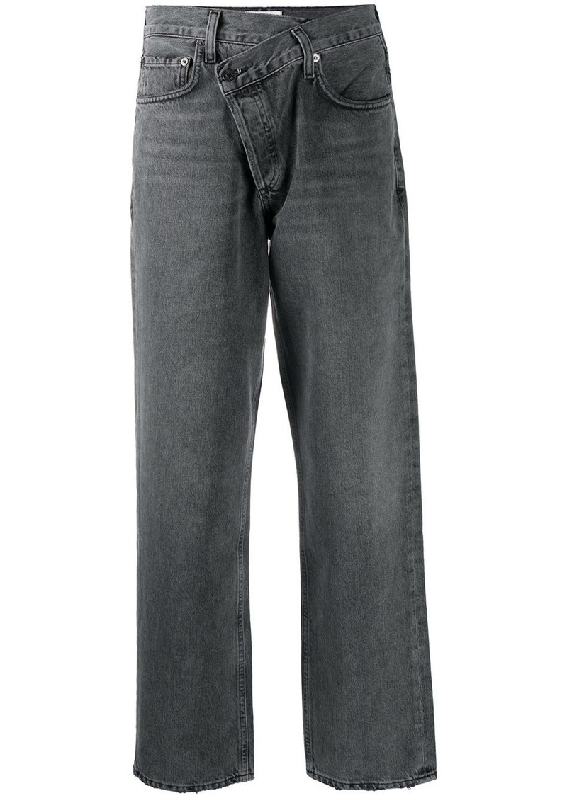 Agolde Criss Cross straight-leg jeans