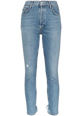 Agolde cropped distressed jeans