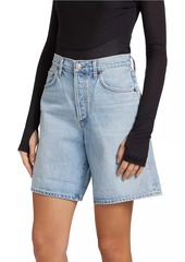 Agolde Dame Long Denim Shorts