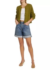 Agolde Dame High-Rise Cuffed Denim Shorts