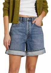 Agolde Dame High-Rise Cuffed Denim Shorts