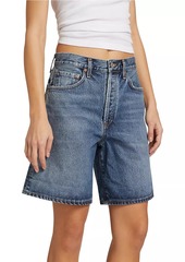 Agolde Dame High-Rise Cuffed Denim Shorts