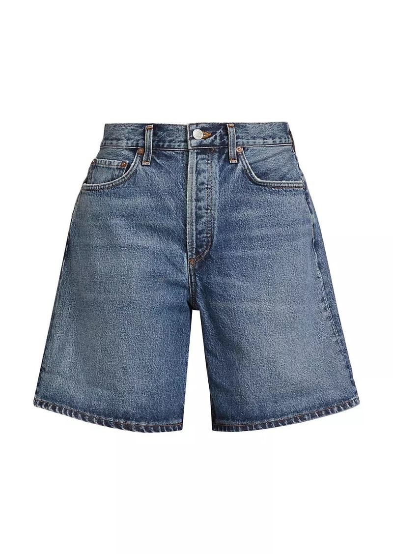 Agolde Dame High-Rise Cuffed Denim Shorts