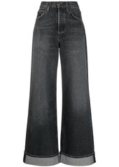 Agolde Dame wide-leg organic-cotton jeans