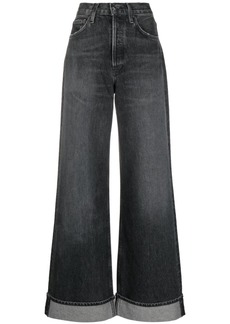Agolde Dame wide-leg organic-cotton jeans