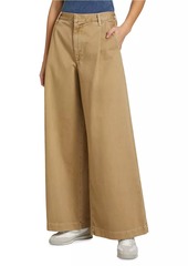 Agolde Daryl Cotton Wide-Leg Trousers