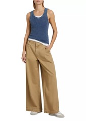 Agolde Daryl Cotton Wide-Leg Trousers