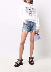 Agolde distressed denim shorts