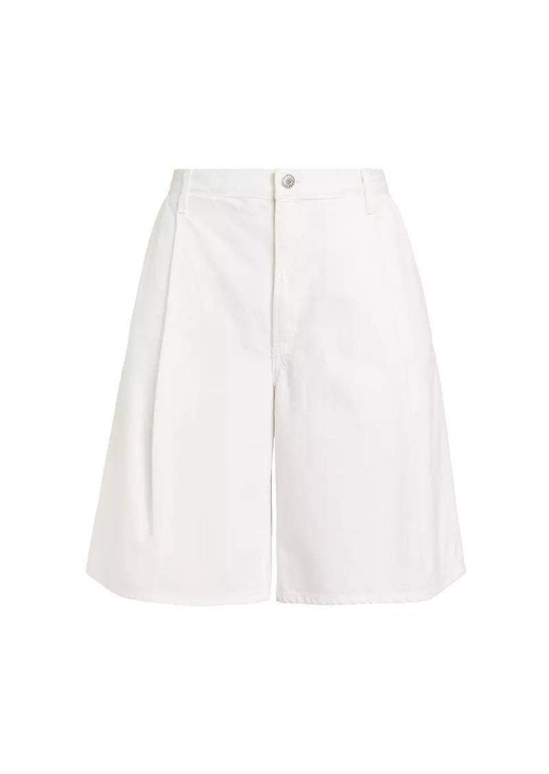 Agolde Ellis Denim Wide-Leg Trouser Shorts