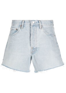 Agolde frayed-edge denim shorts