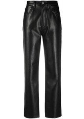 Agolde high-waisted leather trousers