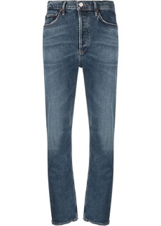 Agolde high-waisted slim-fit jeans