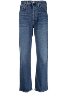 Agolde high-waisted straight-leg jeans