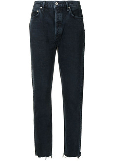 Agolde mid-rise tapered-leg slim jeans