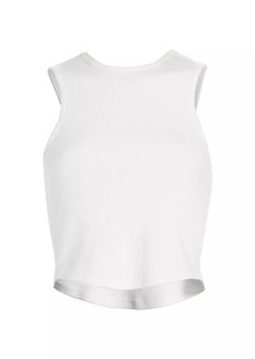 Agolde Nova Rib-Knit Cropped Tank