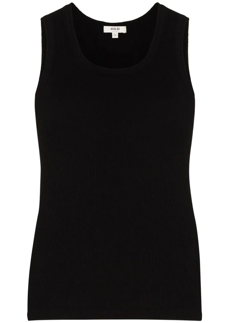 Agolde Poppy ribbed tank top