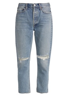 Agolde Riley Distressed Crop Jeans